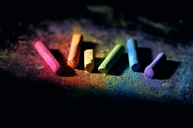 Bunte Kreide
