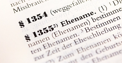 Bildausschnitt § 1355 BGB&nbsp;&copy;&nbsp;Stadt Bad Lauterberg im Harz