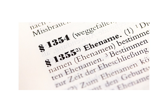 Bildausschnitt § 1355 BGB