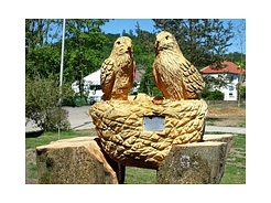 Holzskulptur KITA Spatzennest&nbsp;&copy;&nbsp;Stadt Bad Lauterberg im Harz